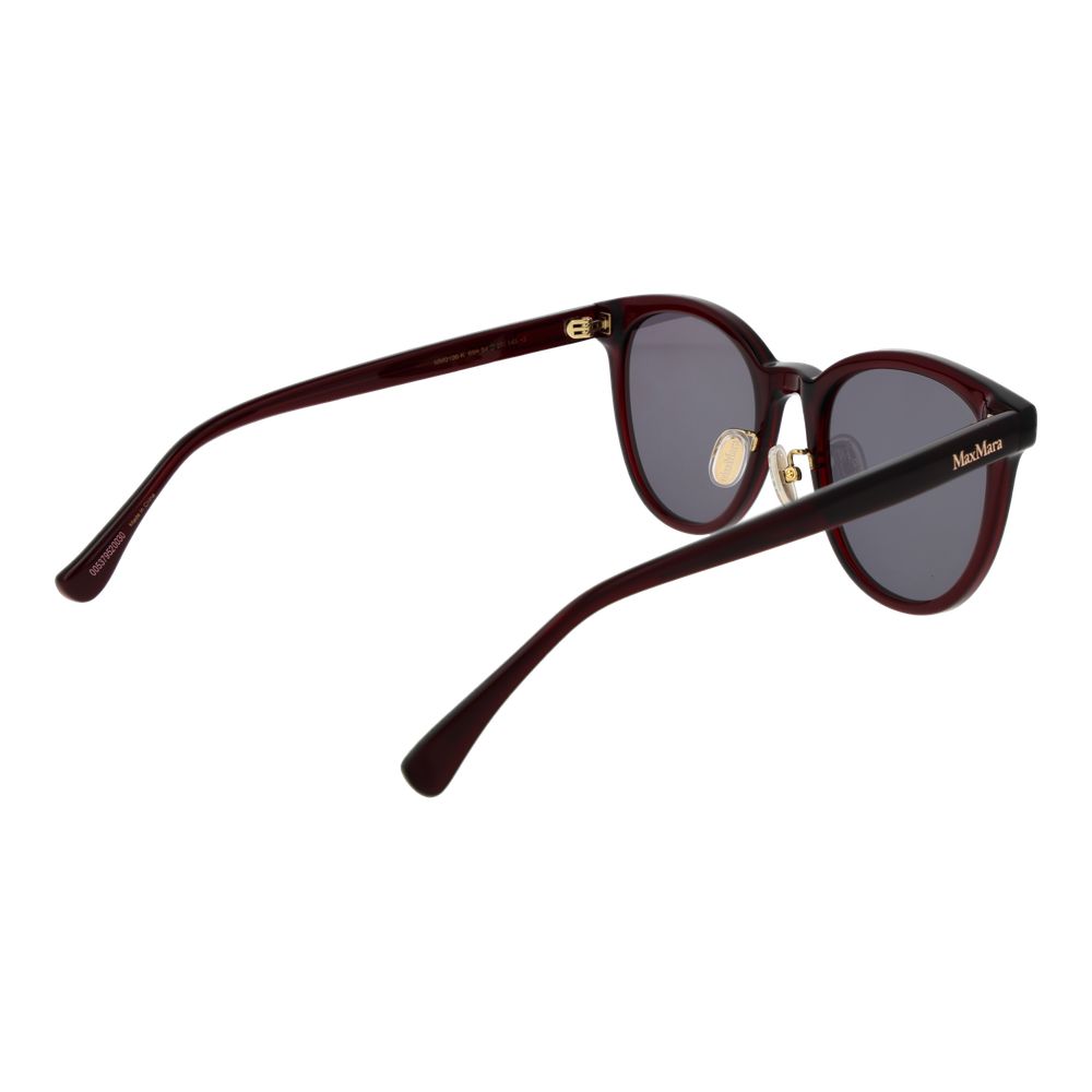 Max Mara Sonnenbrille aus Burgunderrotem Acetat