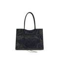Balenciaga Schwarze Lammleder Schultertasche Ovis Aries Aries