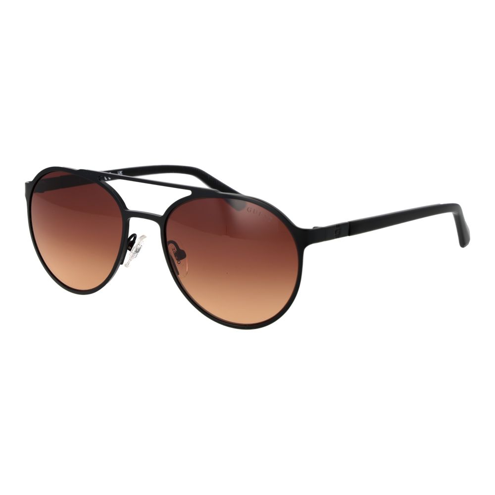 Guess Herren-Sonnenbrille aus schwarzem Metall – Modernes Design.