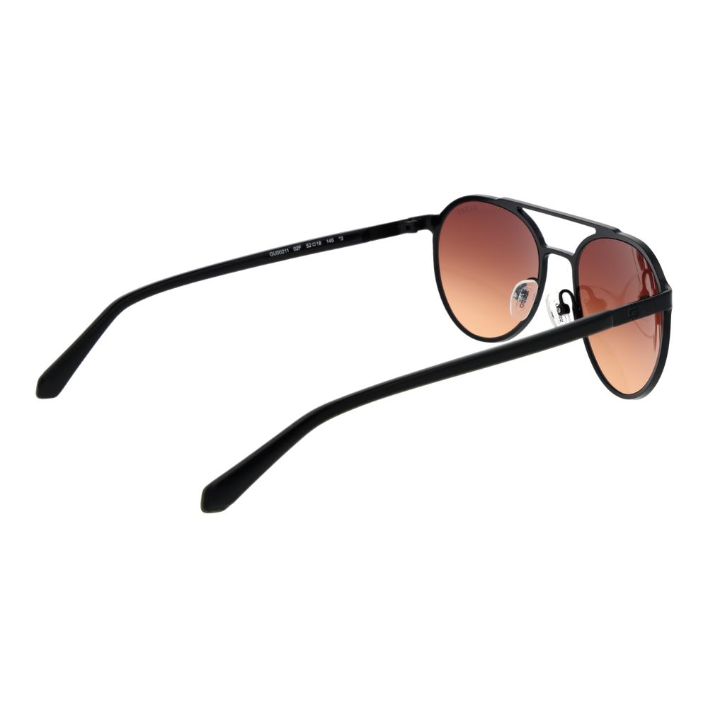Guess Herren-Sonnenbrille aus schwarzem Metall – Modernes Design.