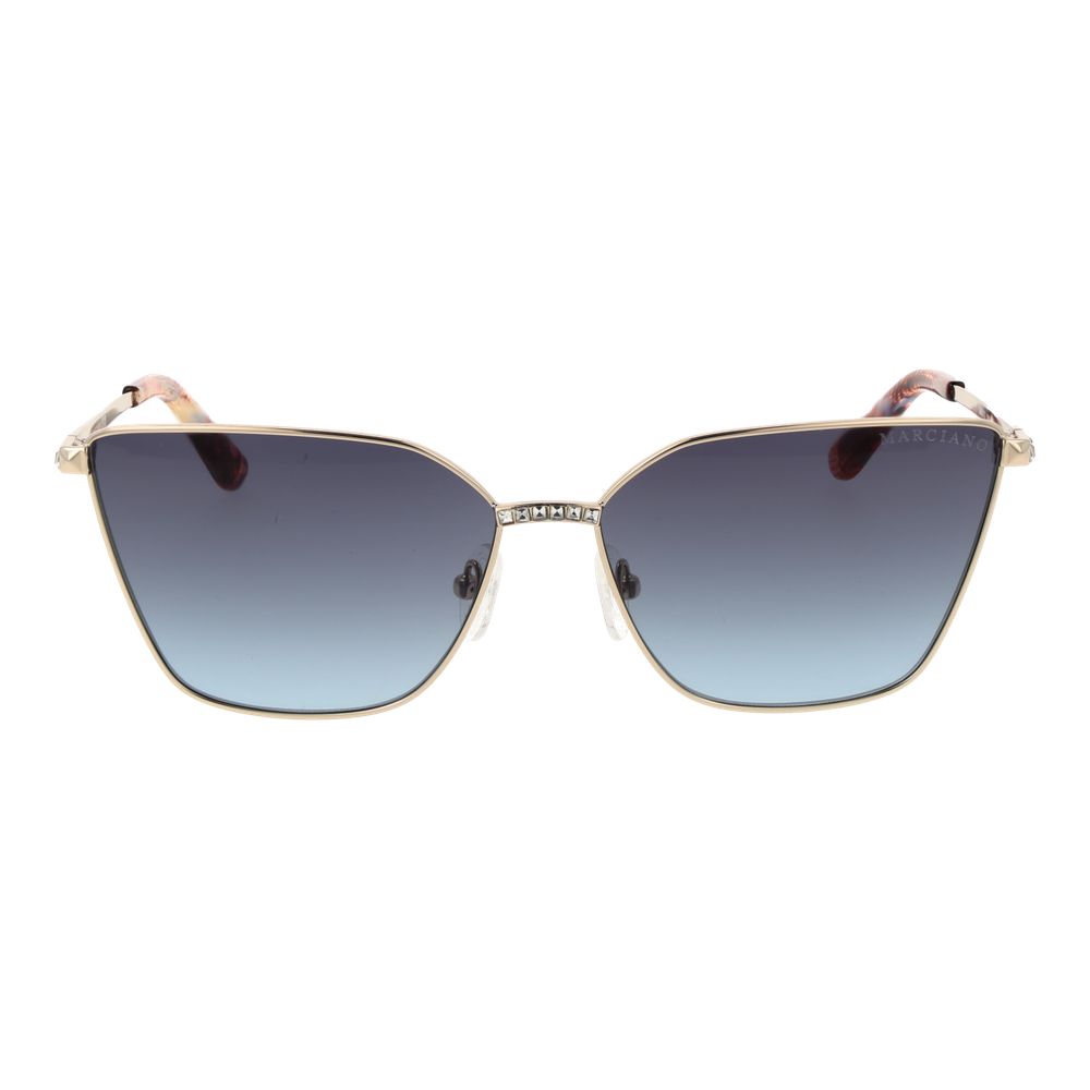 Guess Damen-Sonnenbrille aus goldfarbenem Metall – Elegantes Design.