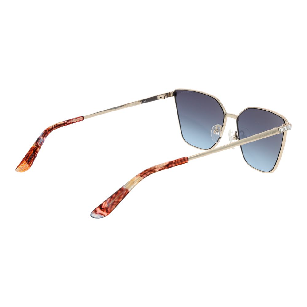 Guess Damen-Sonnenbrille aus goldfarbenem Metall – Elegantes Design.