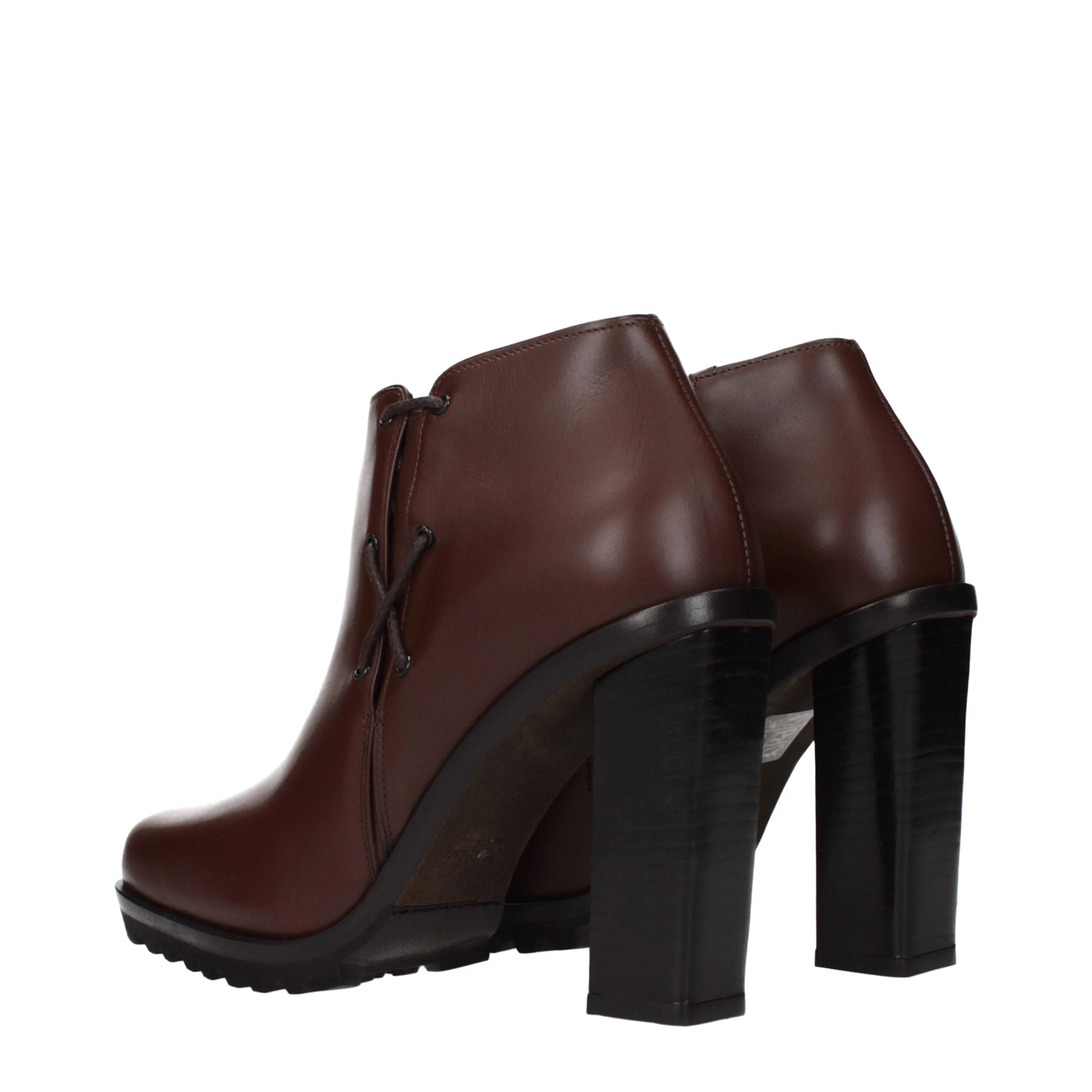 Max Mara Braune Lederstiefeletten