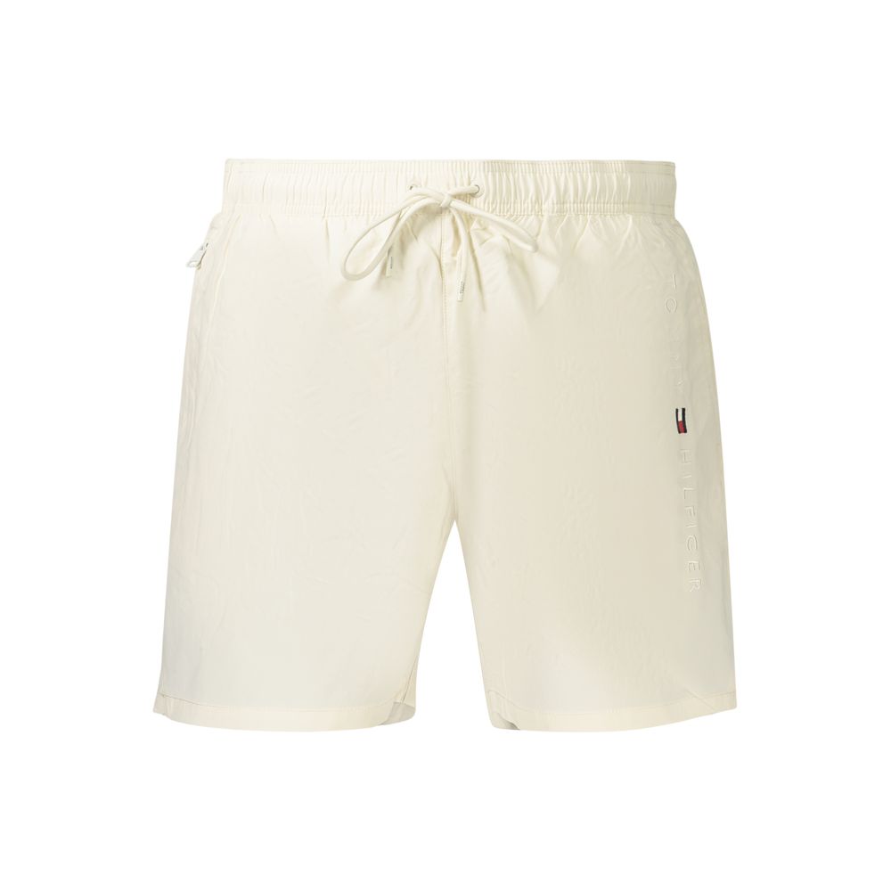 Beige Polyester Herren-Badeshorts
