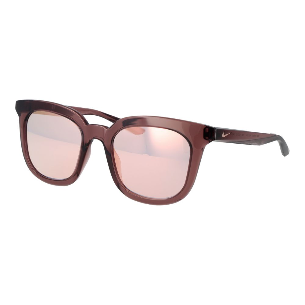 Sonnenbrille aus pinkem Kunststoff
