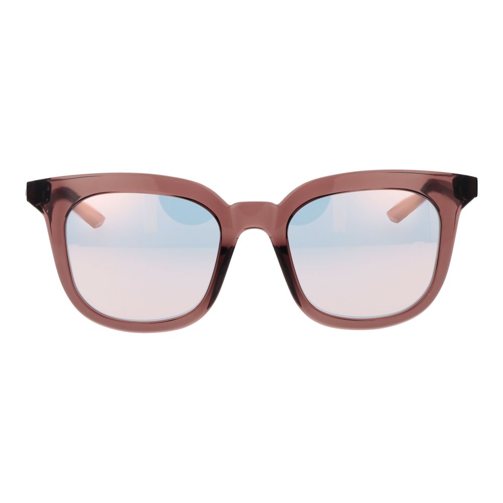 Sonnenbrille aus pinkem Kunststoff