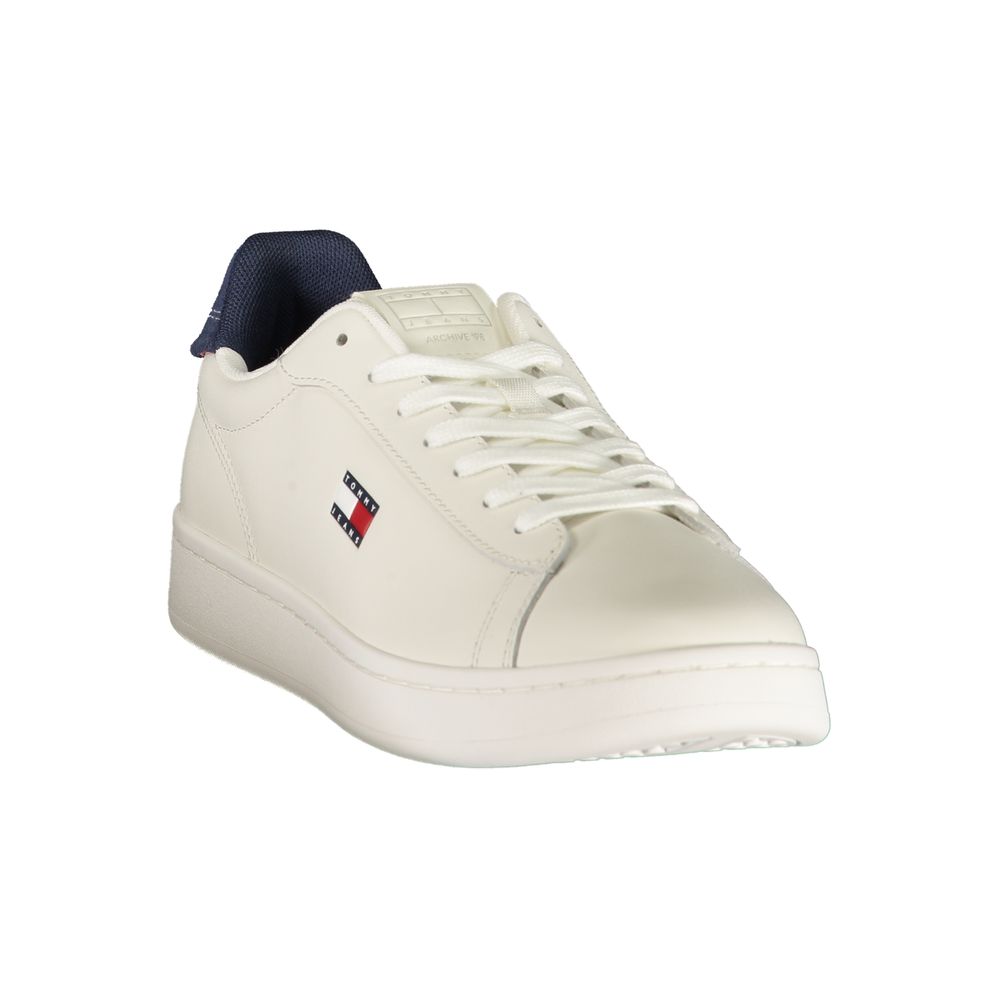 Tommy Hilfiger Herren-Sneaker aus weißem Polyurethan