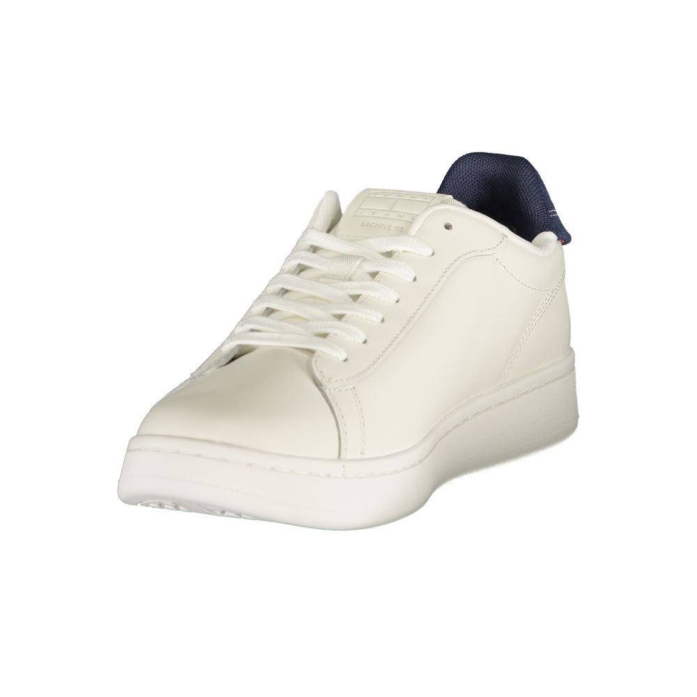 Tommy Hilfiger Herren-Sneaker aus weißem Polyurethan