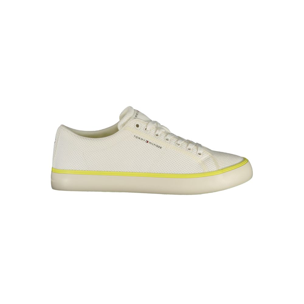 Tommy Hilfiger Weiße Herren-Sneaker aus Polyester