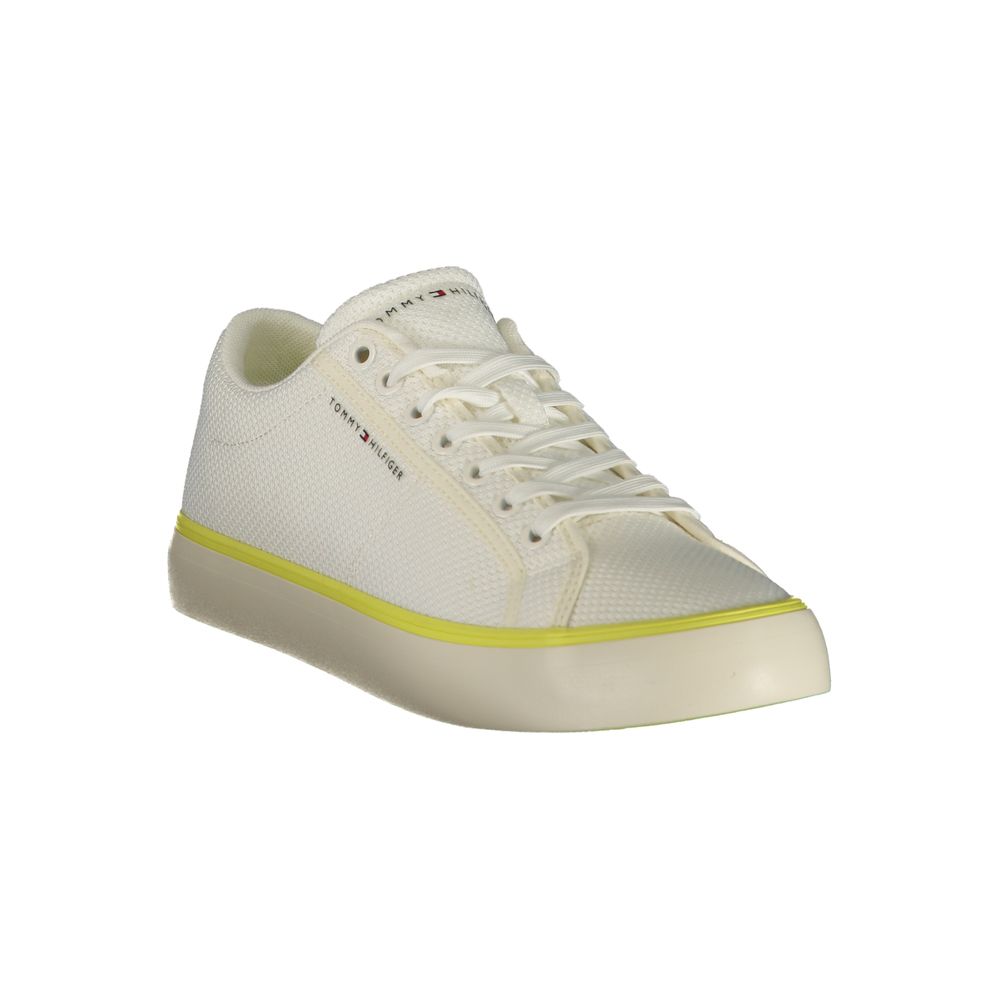 Tommy Hilfiger Weiße Herren-Sneaker aus Polyester