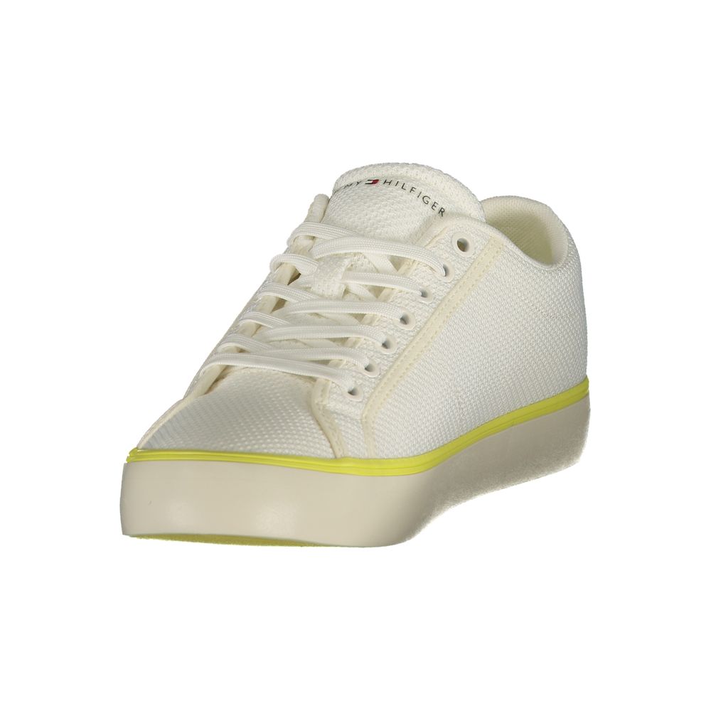 Tommy Hilfiger Weiße Herren-Sneaker aus Polyester