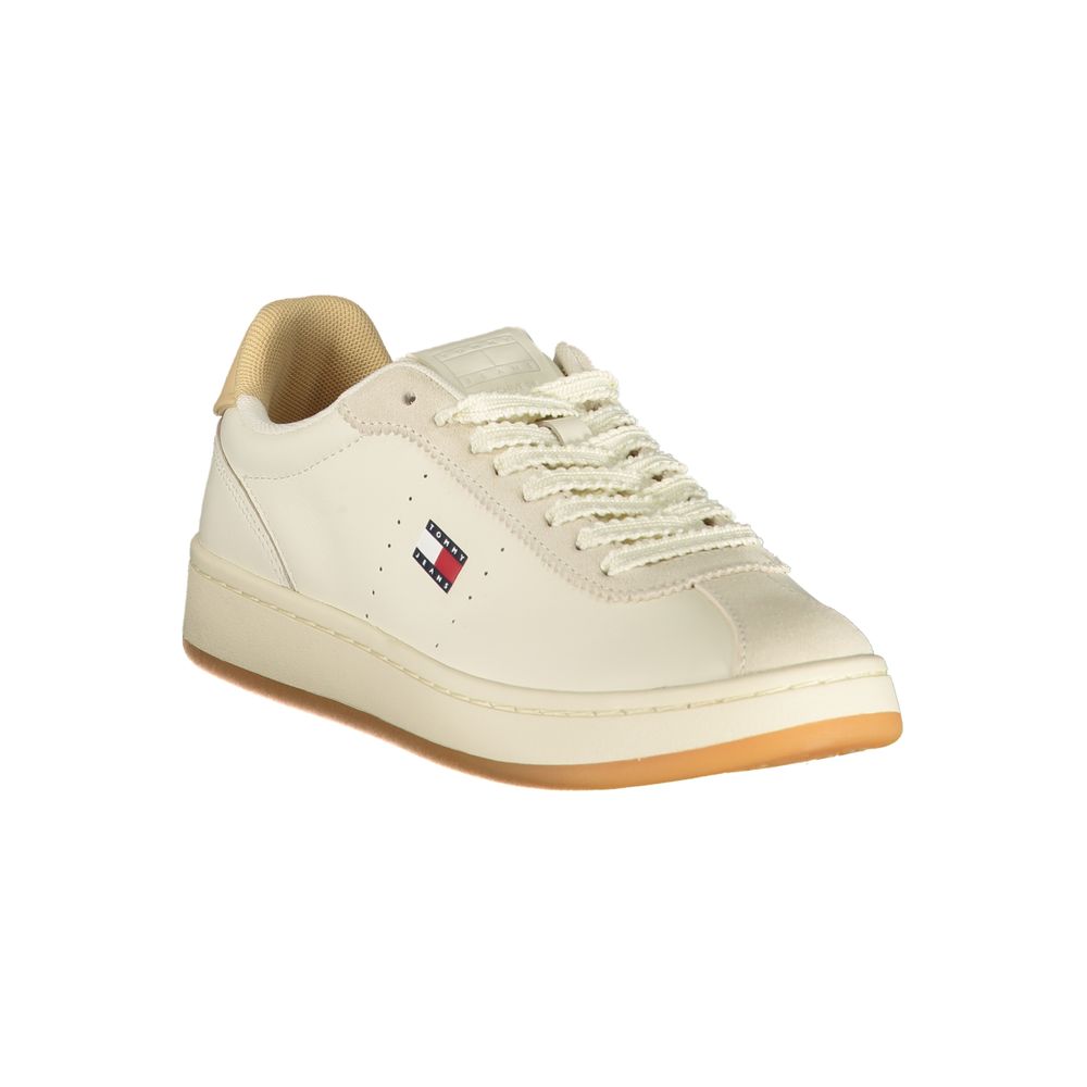 Tommy Hilfiger Beige Polyurethan-Sneaker für Damen