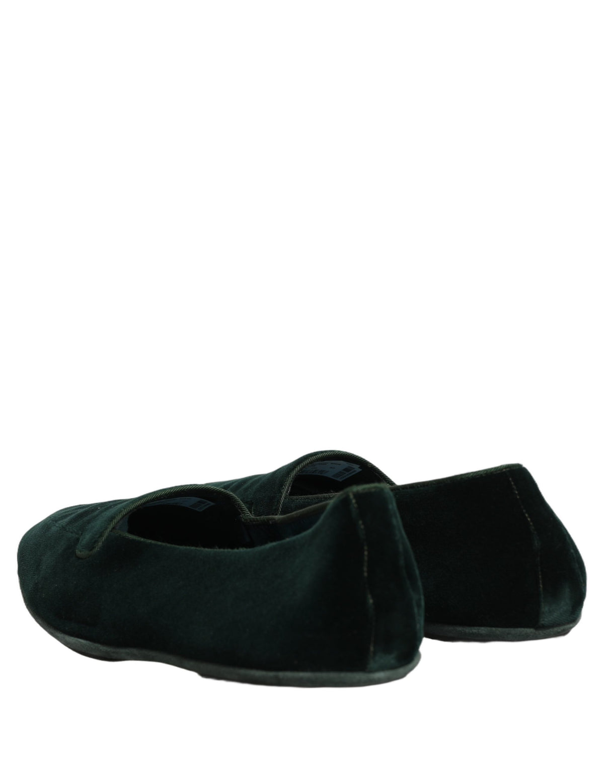 Dolce & Gabbana Grüne Samt-Slipper für Herren