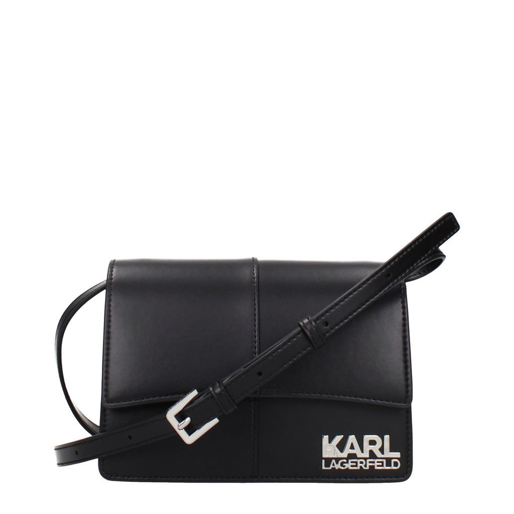 Karl Lagerfeld Schwarze Crossbody-Tasche aus Polyethylen