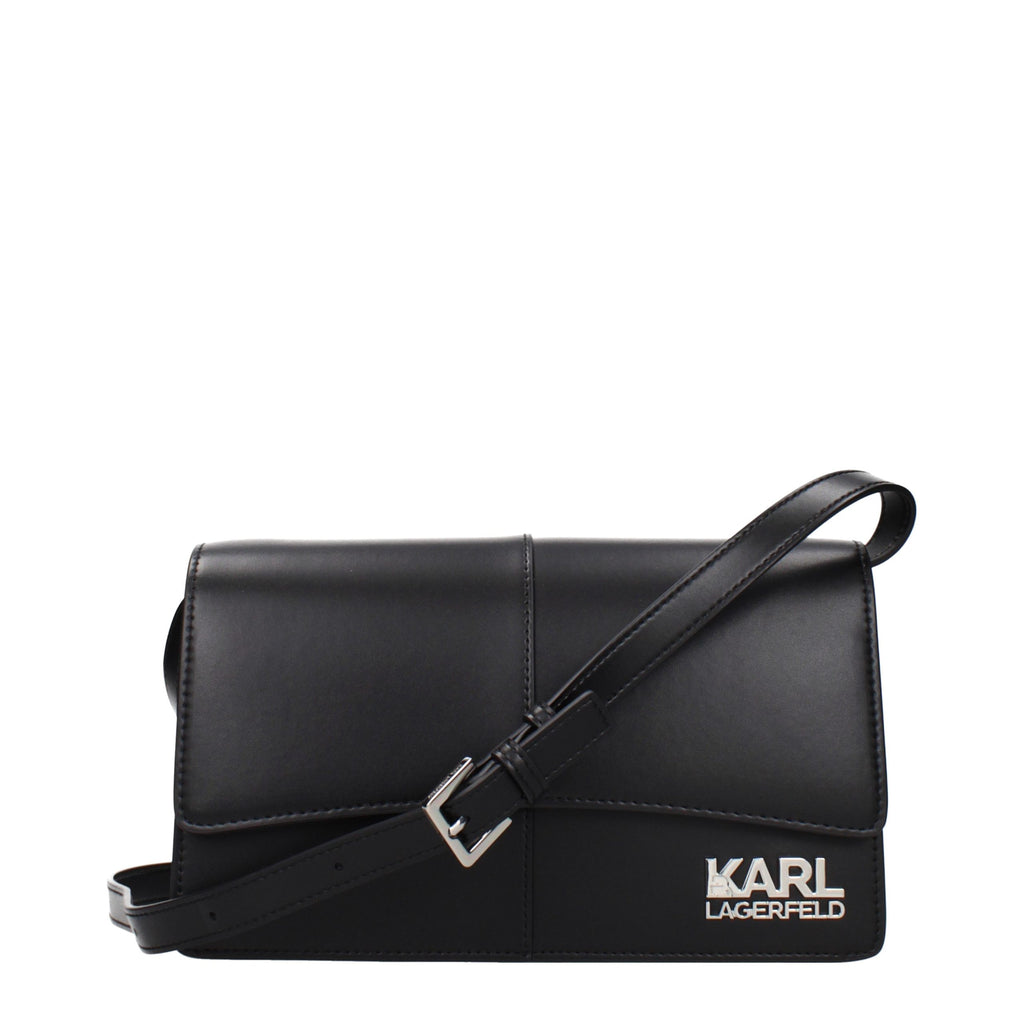 Karl Lagerfeld Schwarze Crossbody-Tasche aus Polyethylen