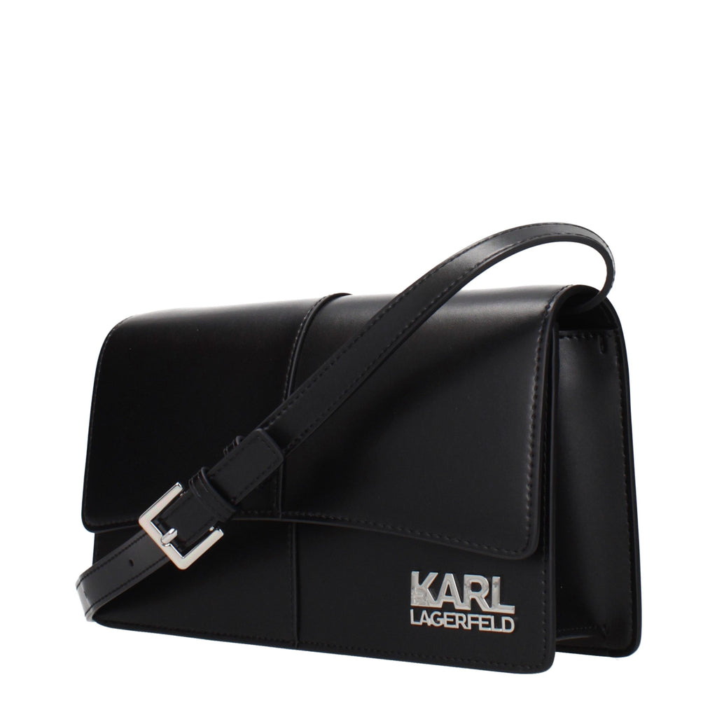 Karl Lagerfeld Schwarze Crossbody-Tasche aus Polyethylen