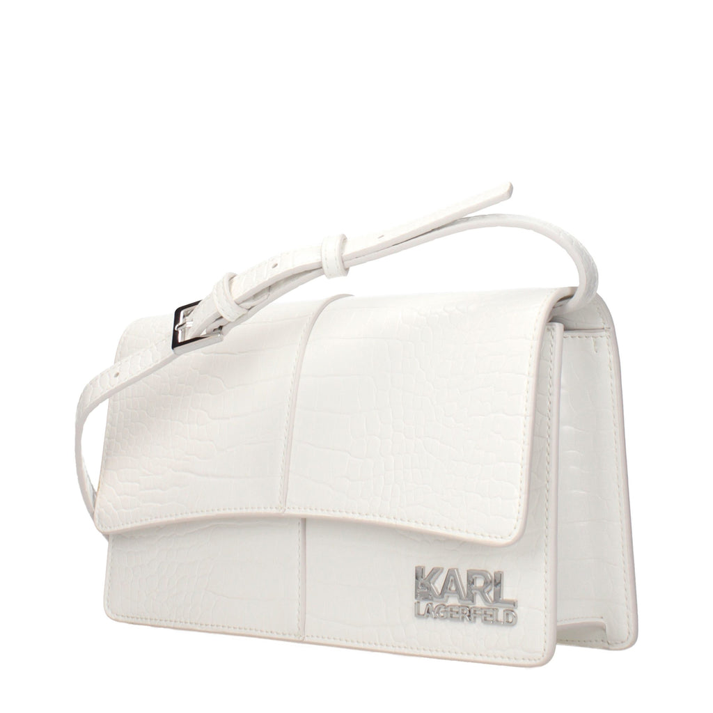 Karl Lagerfeld Weiße Crossbody-Tasche aus Polyethylen