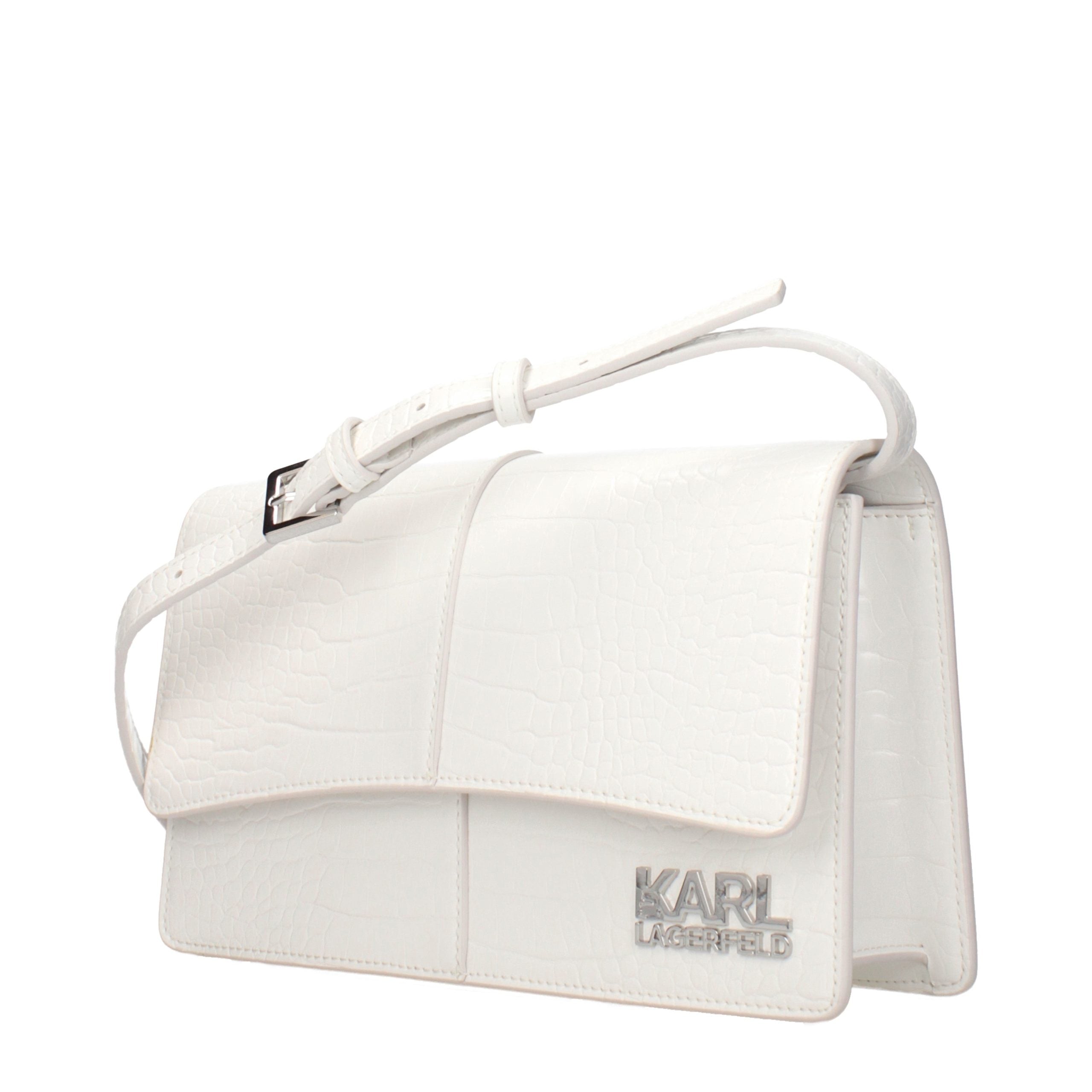 Karl Lagerfeld Weiße Crossbody-Tasche aus Polyethylen