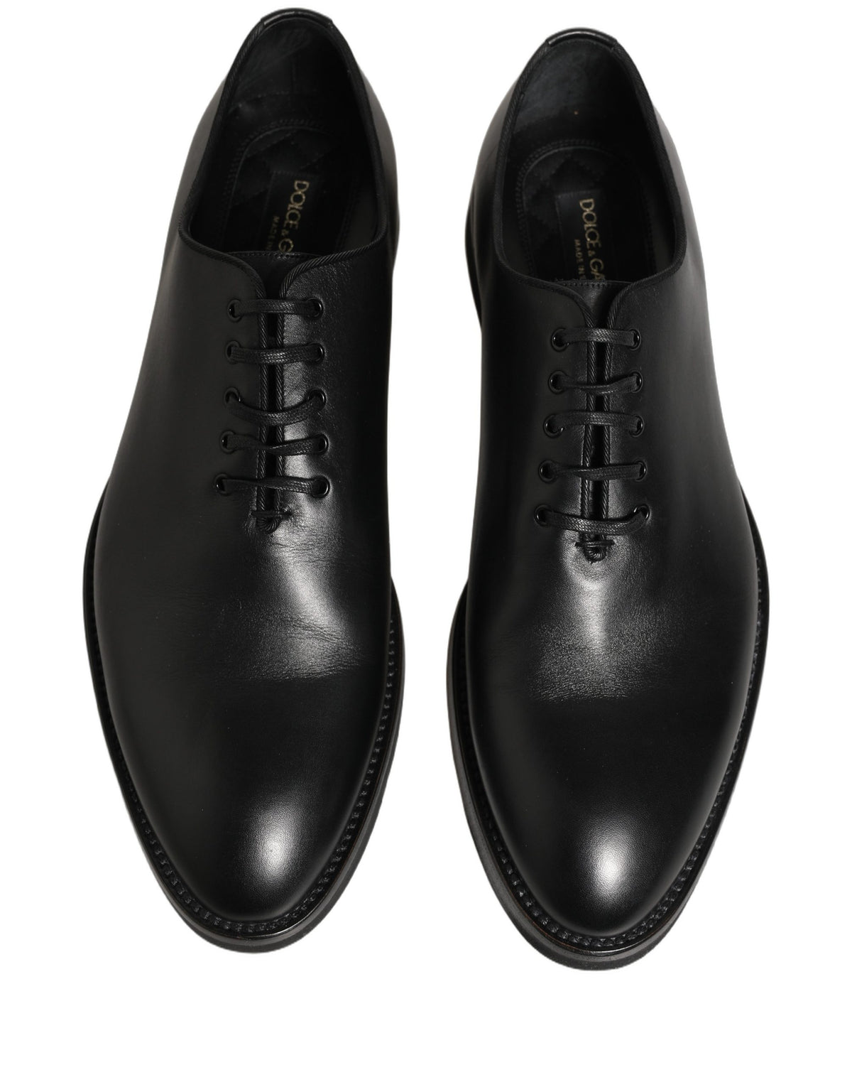Dolce & Gabbana Schwarze Leder Oxford Businessschuhe für Herren