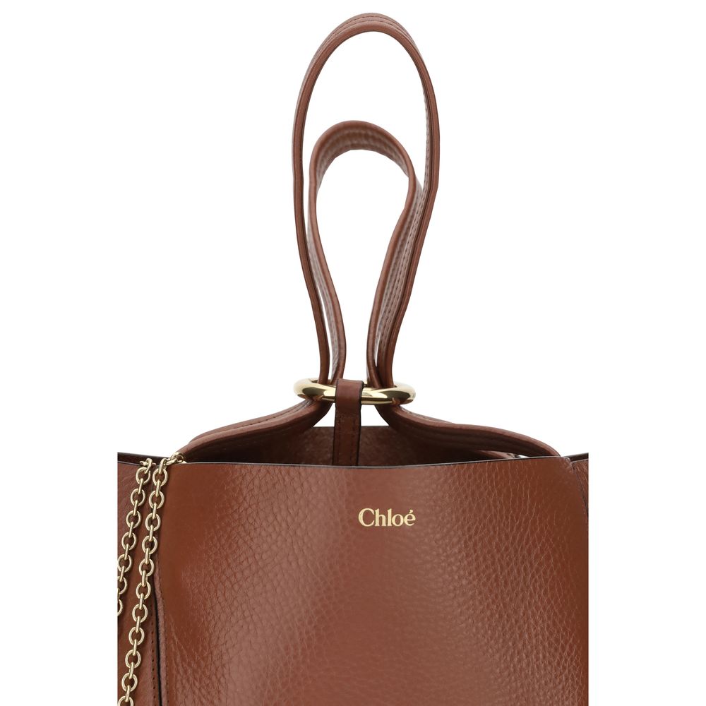 Chloé Braune Kalbsleder Bos Taurus Schultertasche