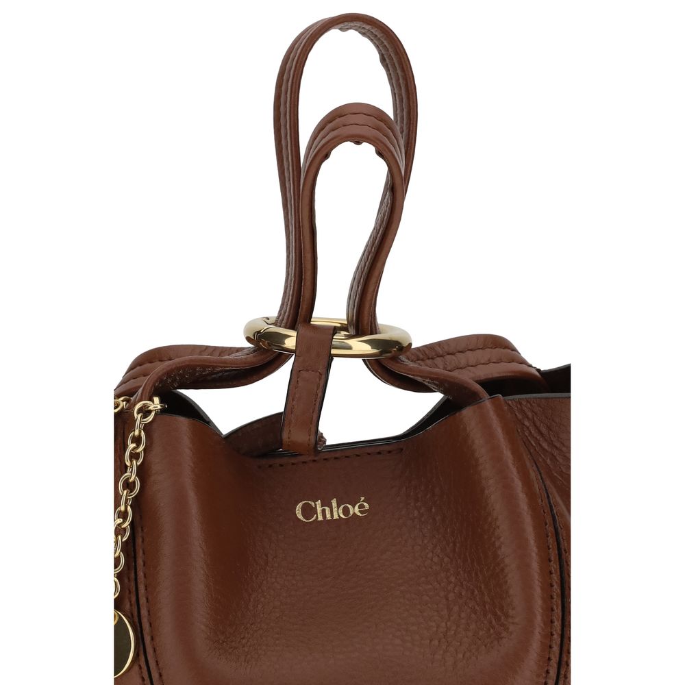 Chloé Braune Kalbsleder Bos Taurus Schultertasche
