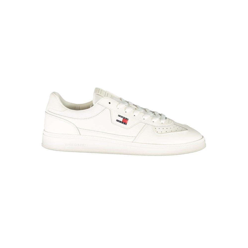 Tommy Hilfiger Weiße Sneaker aus Polyester im Athletic-Stil
