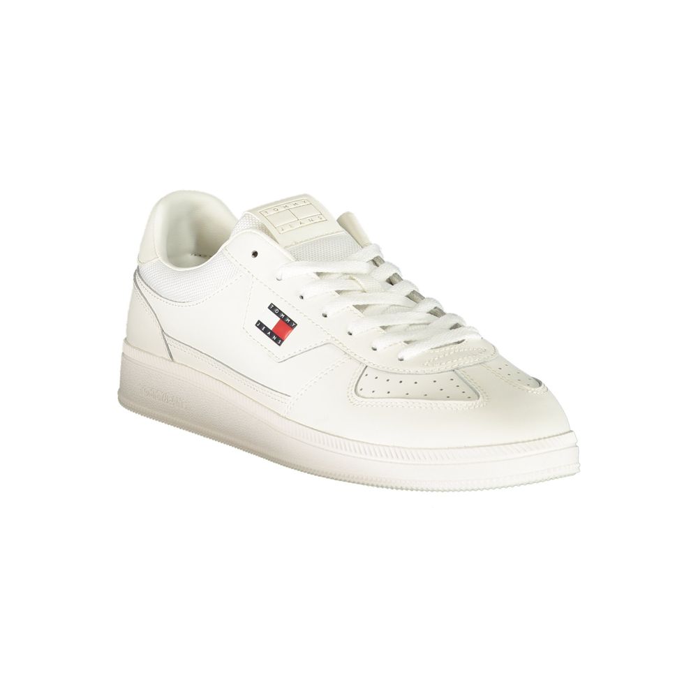 Tommy Hilfiger Weiße Sneaker aus Polyester im Athletic-Stil