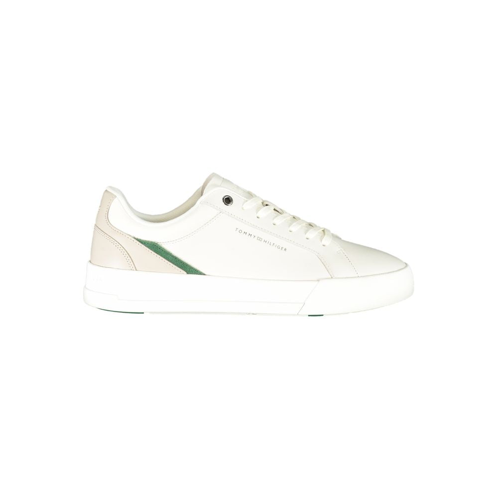 Tommy Hilfiger Weiße Sneaker aus Polyester im Athletic-Stil