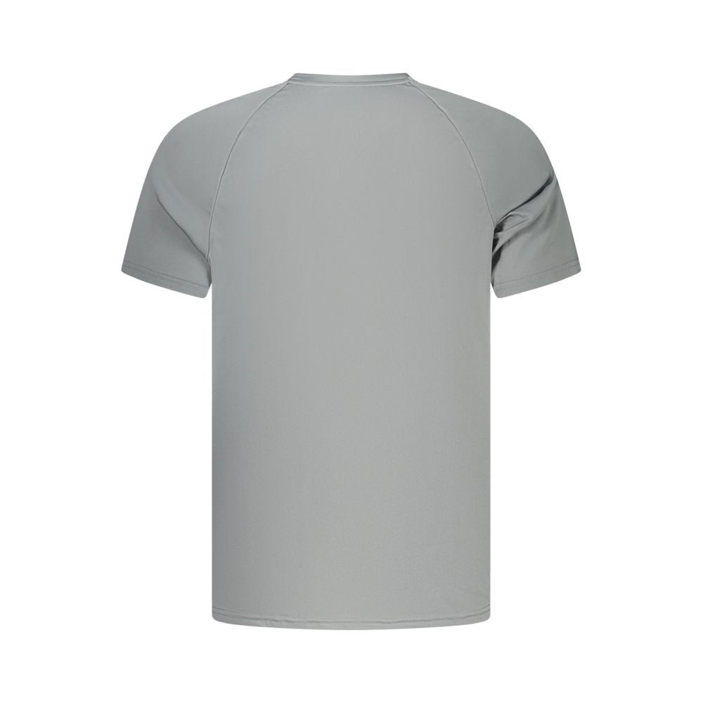 Graues Herren-T-Shirt aus Polyester