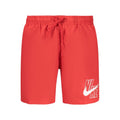 Herren-Badeshorts aus rotem Polyester