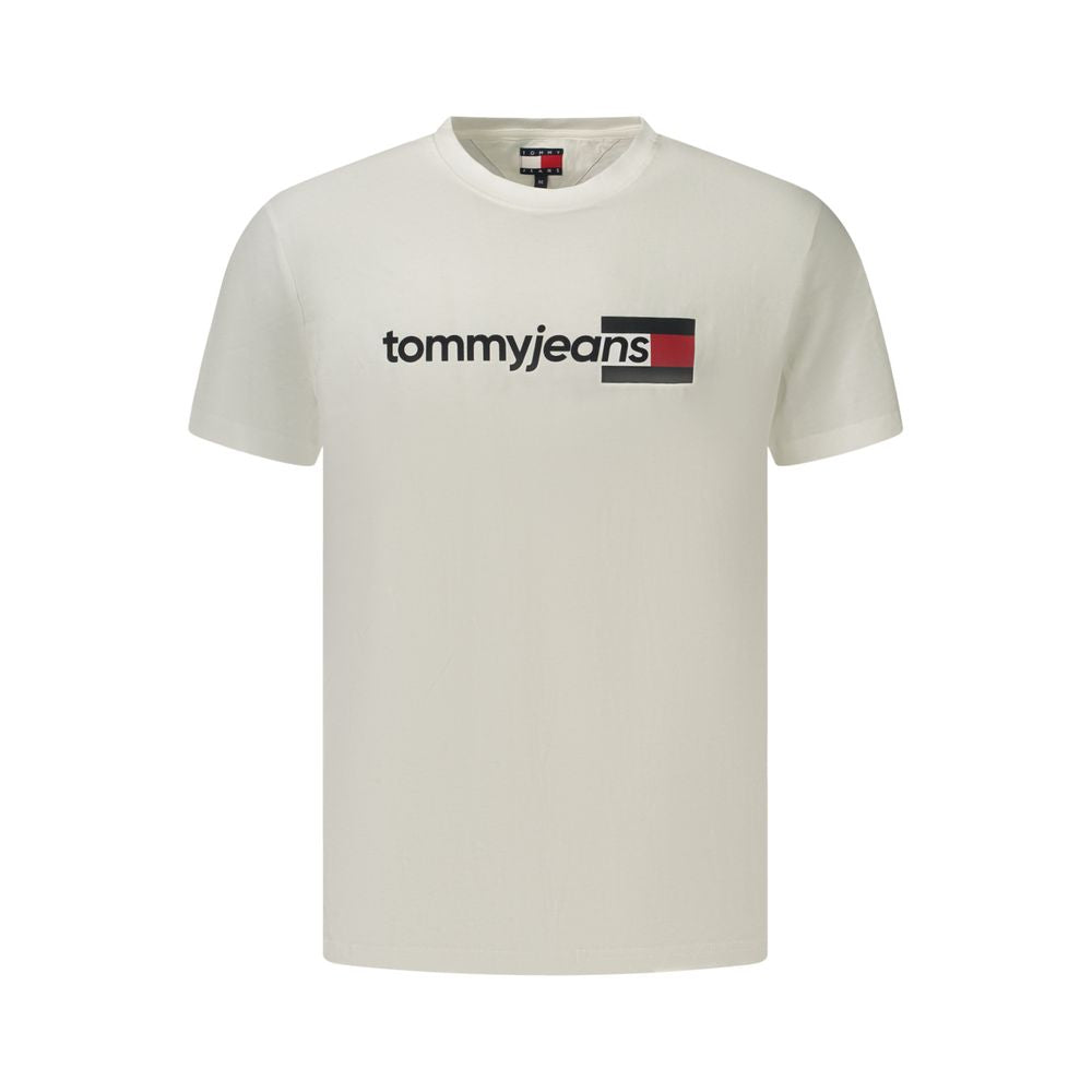 Tommy Hilfiger Bianco Baumwoll-T-Shirt für Herren