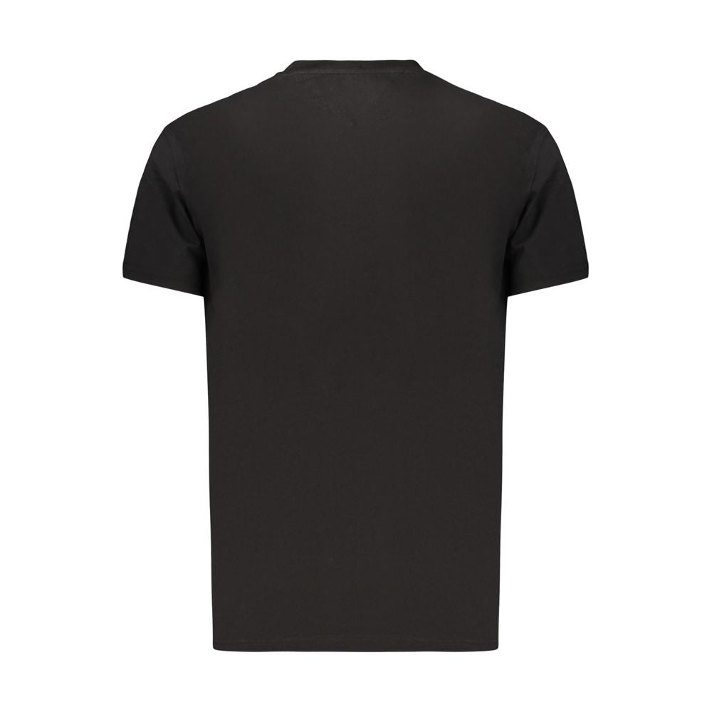 Tommy Hilfiger Schwarzes Baumwoll-T-Shirt für Herren