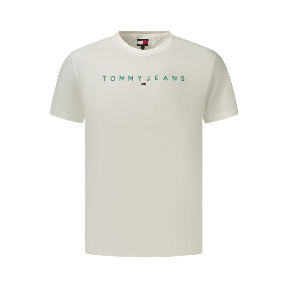 Tommy Hilfiger Weißes Herren-T-Shirt aus Baumwolle