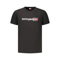 Tommy Hilfiger Schwarzes Baumwoll-T-Shirt für Herren
