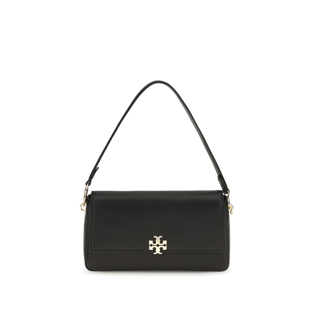 Tory Burch Schwarze Bos Taurus Kalbsleder Schultertasche