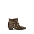 Chloé Braune Ankle Boots aus Kalbsleder Bos Taurus