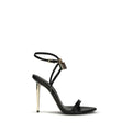 Tom Ford Schwarze Stilettosandalen aus Ziegenleder