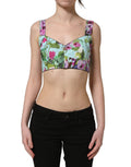 Dolce & Gabbana Bustier-Top mit Blumenprint in Multicolor