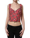 Dolce & Gabbana Bustier-Top mit Blumenprint in Multicolor