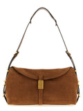 PINKO Braune Schultertasche aus Rindsleder