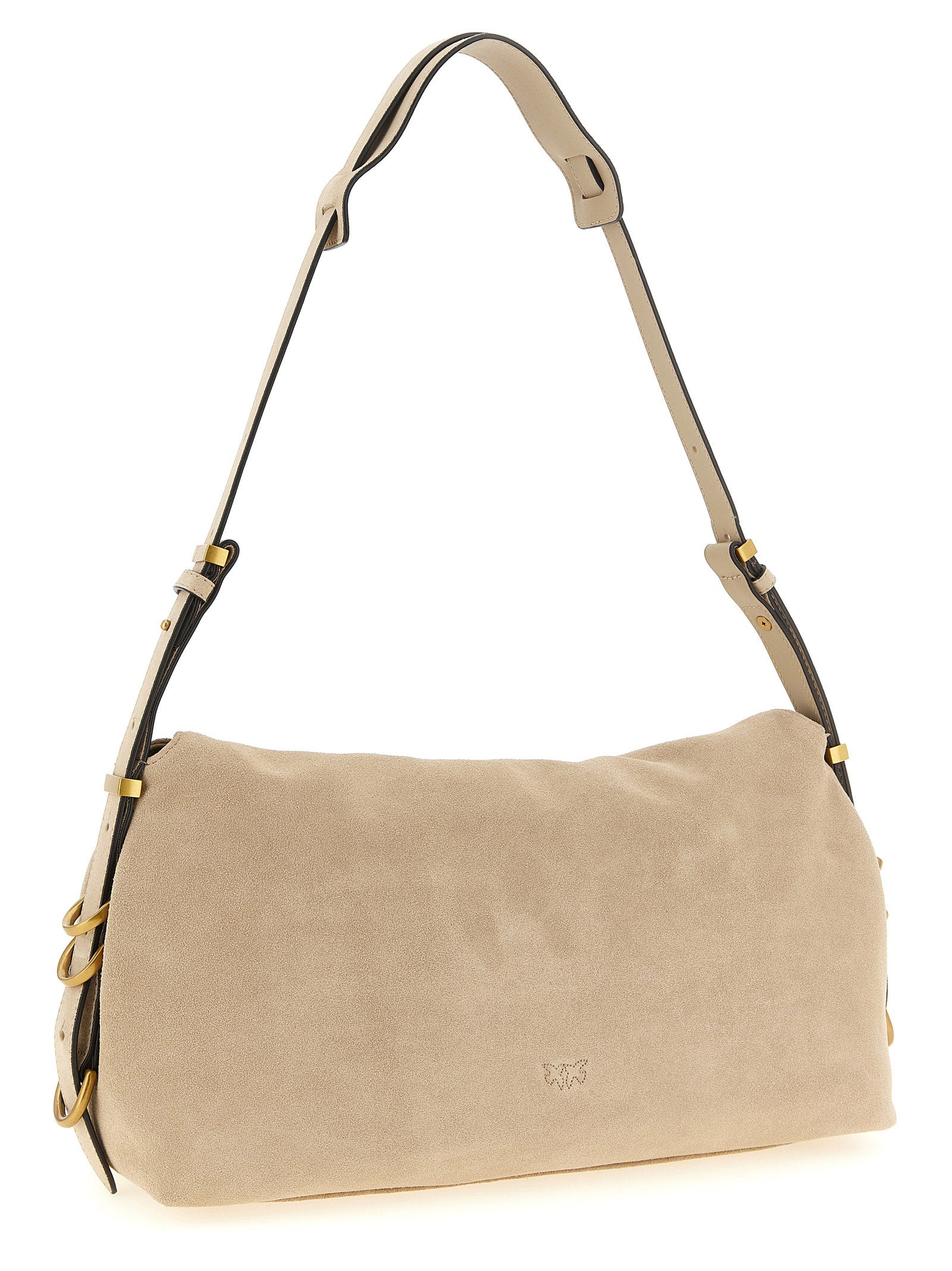 PINKO Beige Kalbsleder-Schultertasche