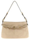 PINKO Beige Kalbsleder-Schultertasche