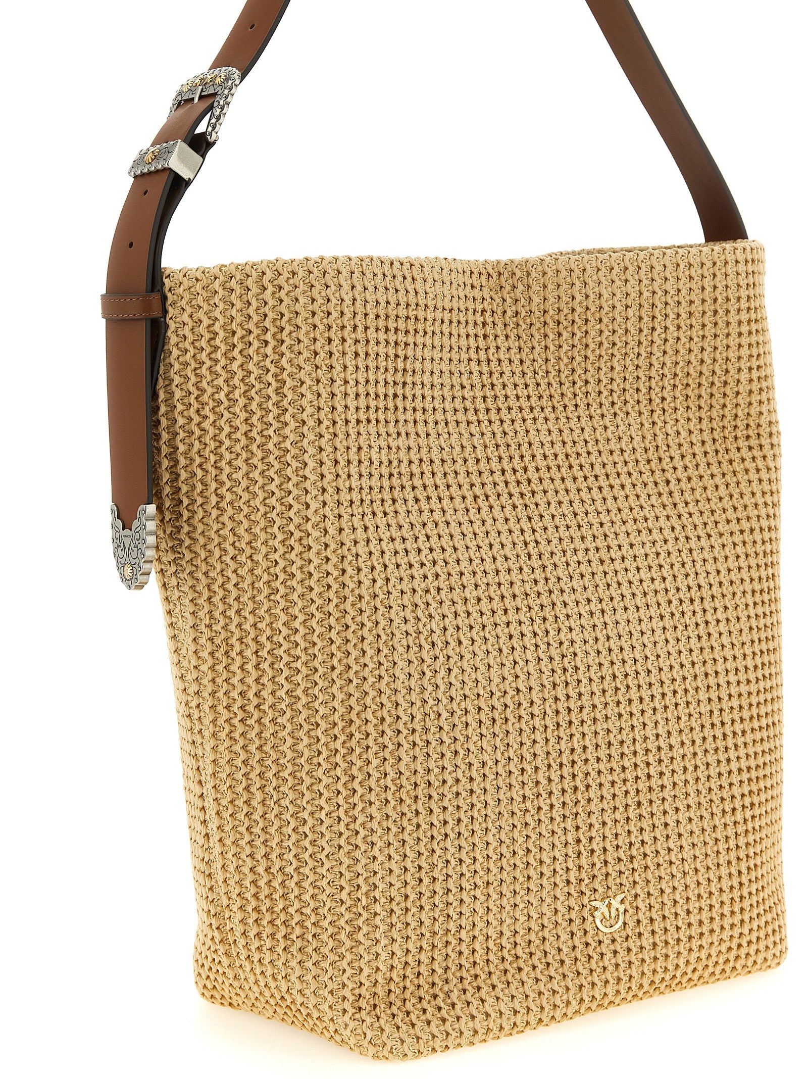 PINKO Schultertasche aus mehrfarbigem Rindsleder