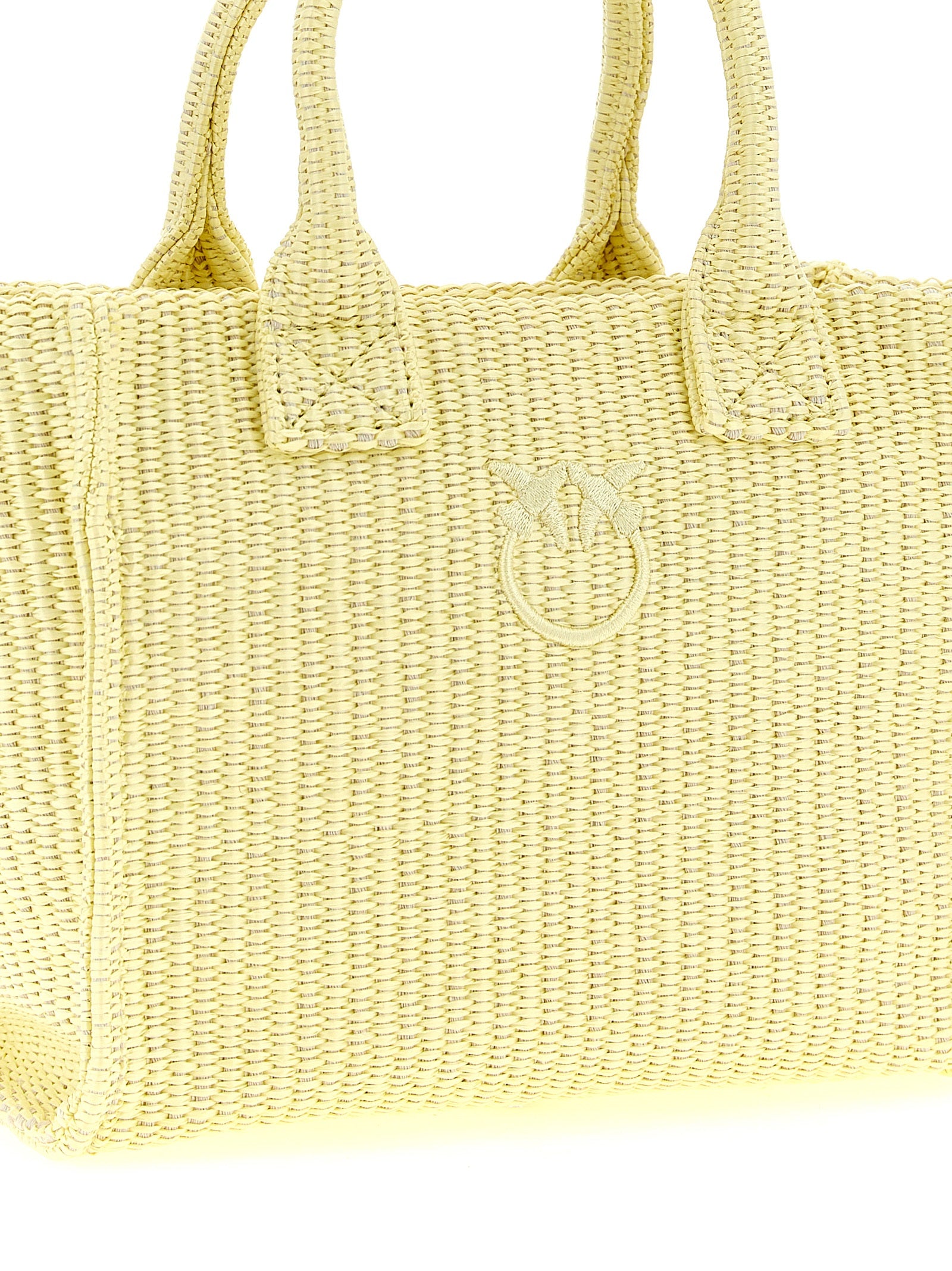 PINKO Zweifarbige Shopper-Tasche aus Polypropylen