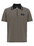 Balmain Bicolor Cotton Polo Shirt