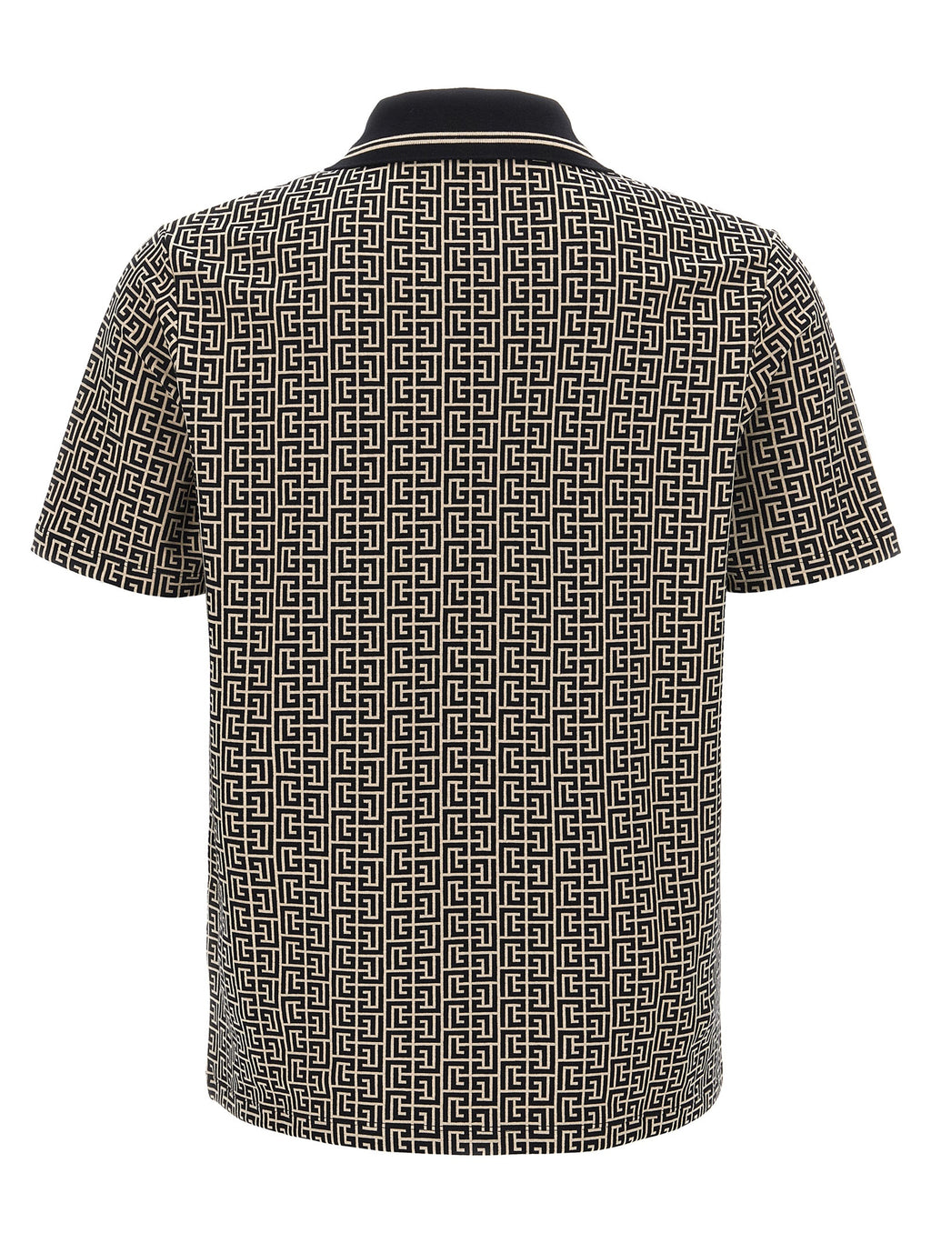 Balmain Bicolor Cotton Polo Shirt