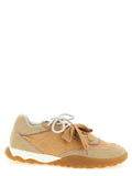 PINKO Beige Kalbsleder Sneaker