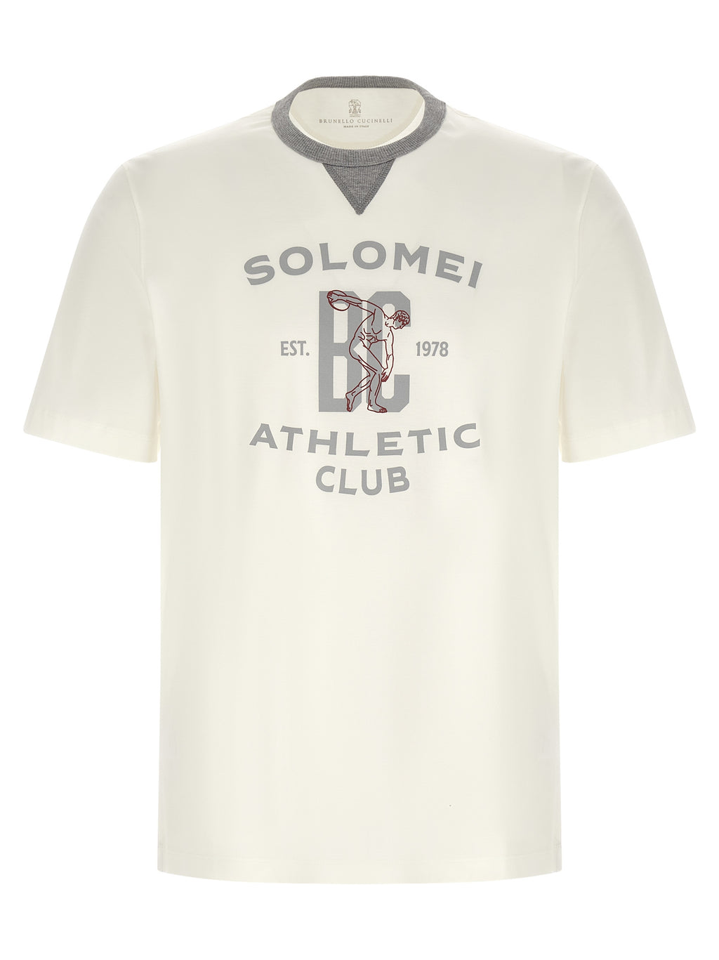 Brunello Cucinelli Weißes Baumwoll-T-Shirt