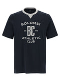 Brunello Cucinelli Blaues Baumwoll-T-Shirt