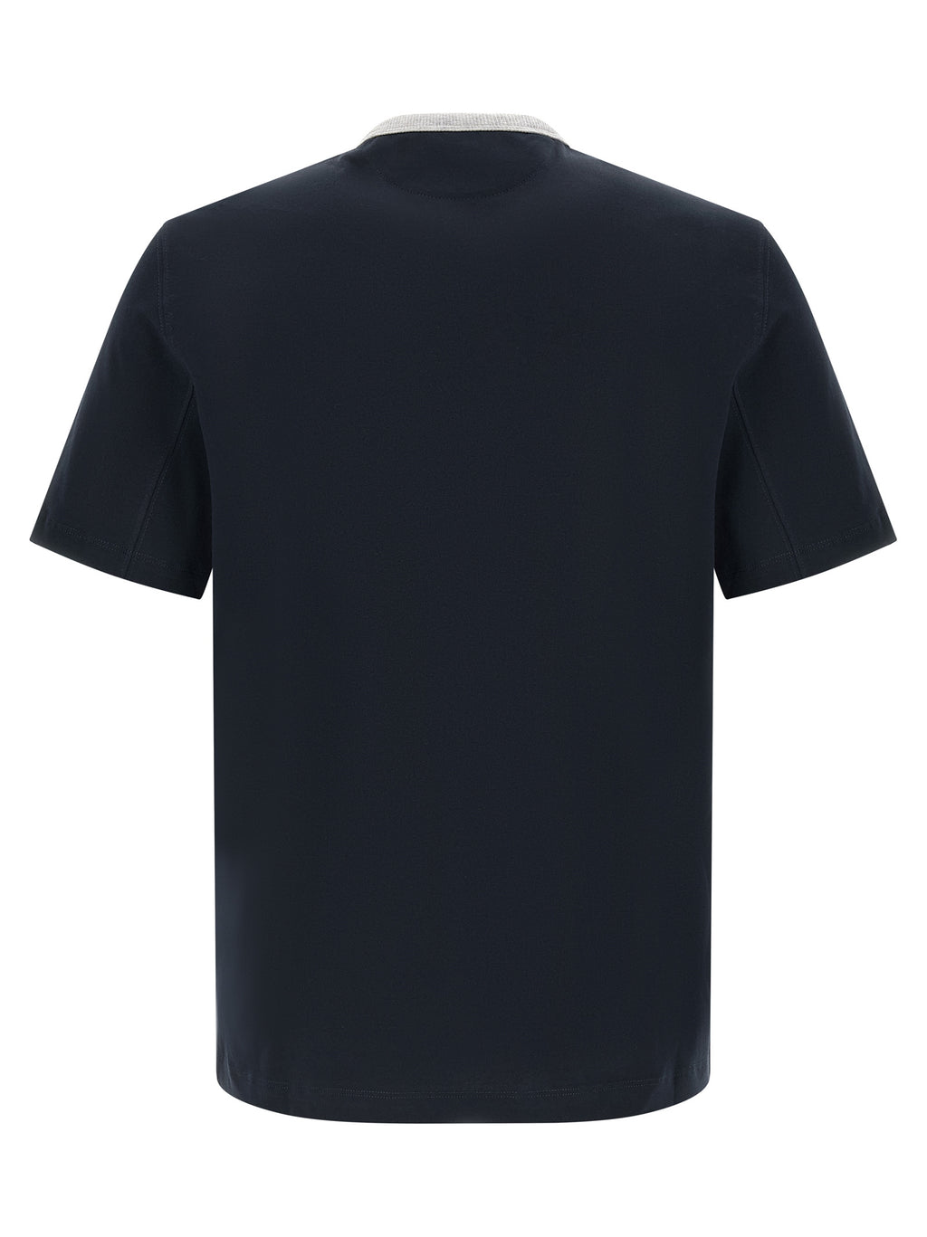Brunello Cucinelli Blaues Baumwoll-T-Shirt